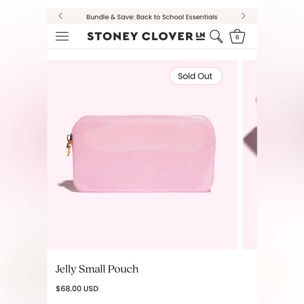 NWT Stoney clover lane flamingo ssmall jelly pouch